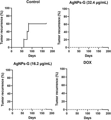 Antitumor efficacy of silver nanoparticles reduced with β-D-glucose as neoadjuvant therapy to prevent tumor relapse in a mouse model of breast cancer